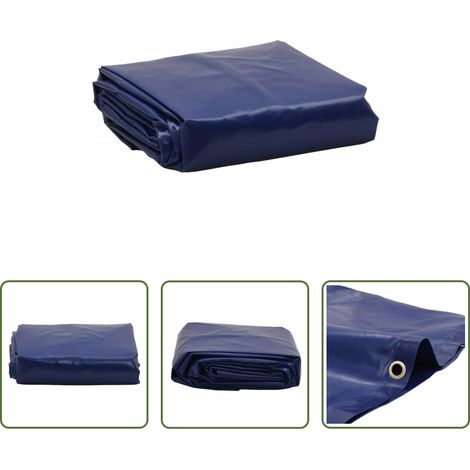 vidaXL Abdeckplane für Auto - Abdeckplane Blau 5x8 m 650 g/m² (1/5)