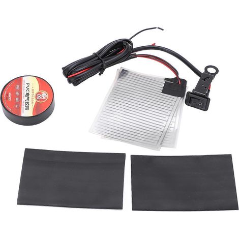 Ensemble de poignées chauffantes universelles pour moto avec chauffage électrique, insert adaptable, coussinets de guidon 12 V (1/5)