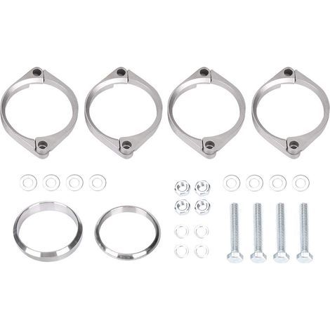 Bride d'échappement rouillée, supports de fixation de réparation de boîte arrière de silencieux adaptés à la bride de réparation d'échappement E46 M3 (1/5)