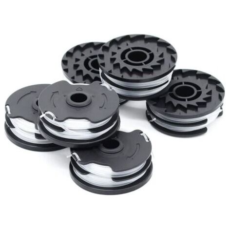 6 x Ersatzfadenspulen für LIDL Parkside Akku-Motorsense PRTA 20-Li A1, B2, C3, PRT 550 A1, A3, PRT 300 A1 - 2 x 4 m 1,6 mm --INHHUB