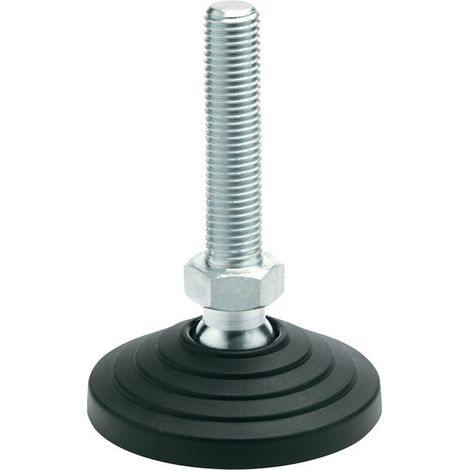 Piede di plastica articolato GN 344 D1 60 mm. D2 m 8 mm L1 43 mm L3 24 mm Ganter