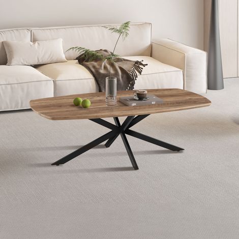 Table basse 130x70x42 cm effet manguier (1/5)