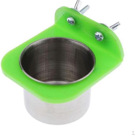 Mangeoire pour perroquets, avec abreuvoir suspendu, pour une hydratation quotidienne dans les cages, les poulaillers ou les élevages domestiques.-AquaForge (1/3)