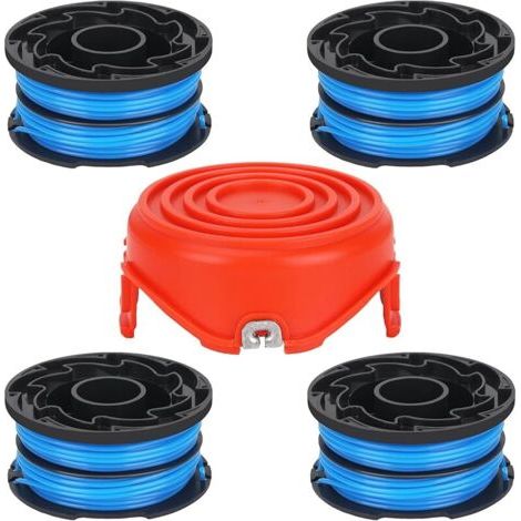 Pair Bobine de fil double A6441 A6441-XJ A6442 compatible avec les coupe-bordures Black+Decker GL315, GL337, GL350, GL650, GL651, GL652, GL653, GL655, GL656, GL660, longueur 12 m, diamètre : 1,5 m (1/5)