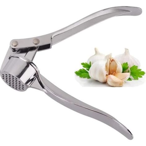 Presse-ail - Cuisine Professionnelle - Hachoir à Ail - Alliage de Zinc - 6,1 pouces - Usage Intensif (1/4)