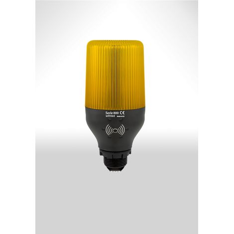Led Beacon 230vac Lampeggiante Ambra L811a230i