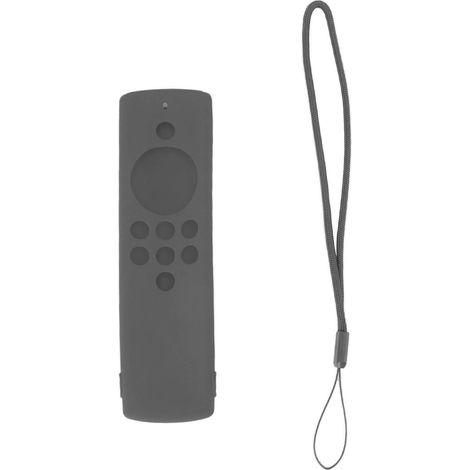 Schutzhülle aus Silikon für die Fire TV Stick Lite Fernbedienung, stoßfest und abwaschbar, Dunkelgrau (1/5)