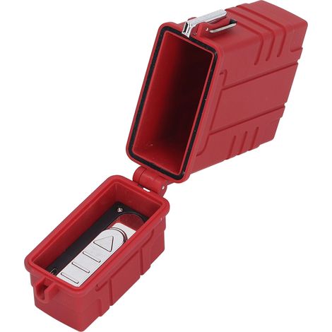 Briquet étanche rechargeable USB, grande capacité, en ABS robuste et résistant à l'humidité, idéal pour le camping et les activités de plein air (rouge).