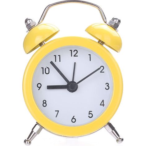 Réveil Numérique Mini Poche Métal - Sans Tic-Tac - Lampe De Nuit Intégrée - Son Puissant - Pour Étudiants Et Chambres - 1 Pièce