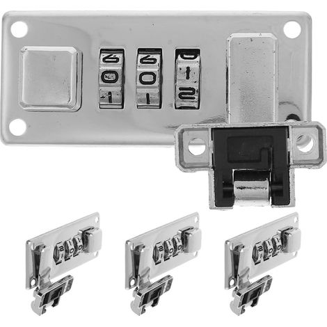 Set mit 4 Kombinations-Gepäckschlössern, 3-Wege-Verschluss (1/5)