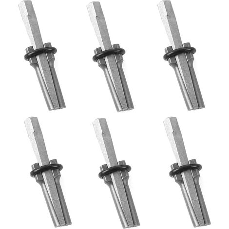 6 Pièces Coin de Pierre 14mm Outil de Concasseur à Béton Outil à Main Séparateur de Pierre à Béton Outil Prise Douille Cales et