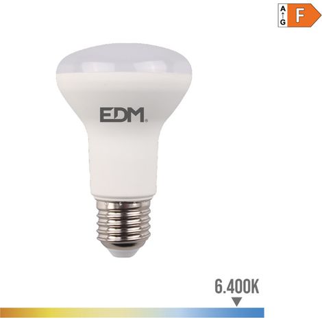Ampoule LED réflecteur R63 - EDM - 7W 470 Lumens - E27 6400K lumière froide (1/2)