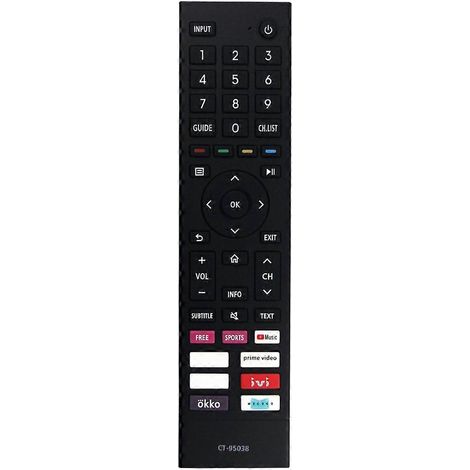 Télécommande de remplacement CT-95038 pour téléviseur Toshiba 4K (référence CT95038) (1/5)