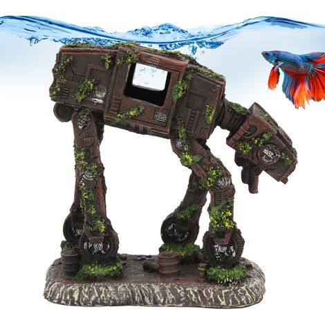 Décoration Aquarium Créative en Résine - Robot Chien pour Aménagement de Paysage Aquatique - AUTRES (1/5)