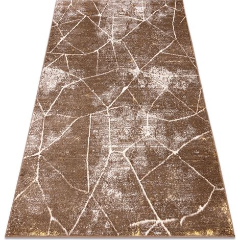 Modern MEFE Teppich 2783 Marmor - Strukturell zwei Ebenen aus Vlies dunkelbeige beige 140x190 cm