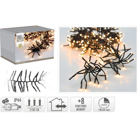 Ghirlanda luminosa extra 3000 LED con giochi di luce PERAGA CHRISTMAS