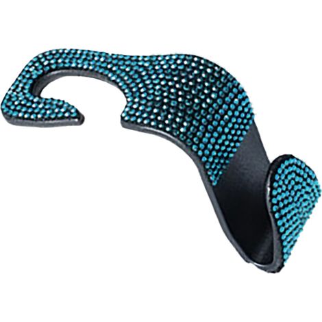 Cintre de Siège Auto Crochet Cristal Organisateur Dossier pour Sac Manteau Sacs Courses Bleu Lot (1/5)