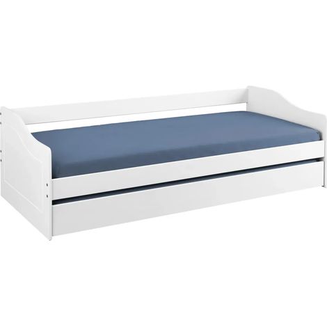 Letto Singolo con Cassettone Estraibile Contenitore Salvaspazio 90x190