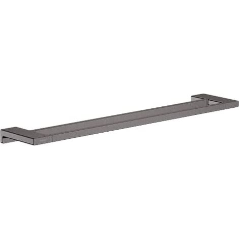 Hansgrohe AddStoris - Portasciugamani doppio, lunghezza 65 cm, cromo nero spazzolato 41743340 (1/4)
