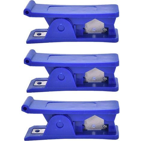 Pieces 8 x 24 x 26cm (Blue) Pipe Cutter, Plastic Tube Cutter, Portable Plastic Pipe Cutter, Silicone Rubber PVC Cutting Tool (1/5)