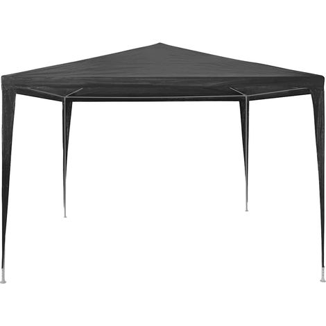 Tente de réception, Pavillon, Pergola, Tente de jardin, 3 x 3 m PE Anthracite OIB8246E (1/5)