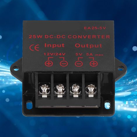EA25-5V Kfz-LED-Netzteil 12V auf 5V 5A DC-Modul 25W Netzteil für Kfz-Modifikationen (1/5)