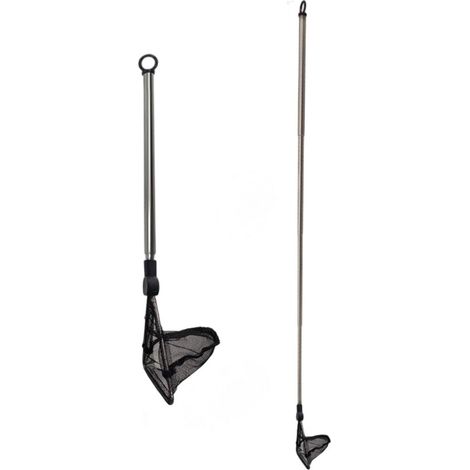 45 cm Aquarium-Fischernetz mit ausziehbarem Griff Mini-Aquarium-Fischernetz Edelstahl-Fischernetz 6 4 x 7 cm Geeignet für Aquarien kleine Teiche 6,4 (1/5)