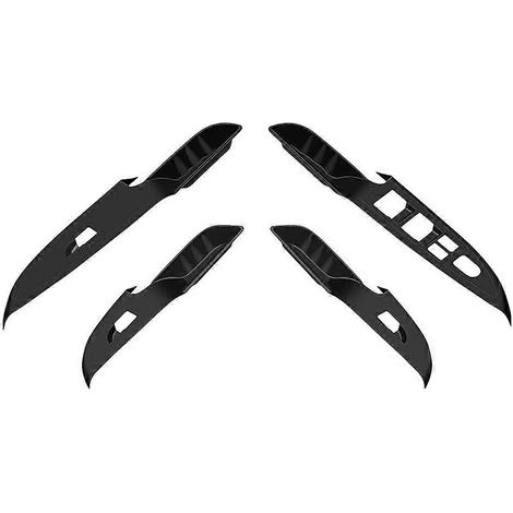 Cadre de panneau de lève-vitre en silicone, cadre de bouton de commande de vitre, accessoires intérieurs de voiture pour (1/5)