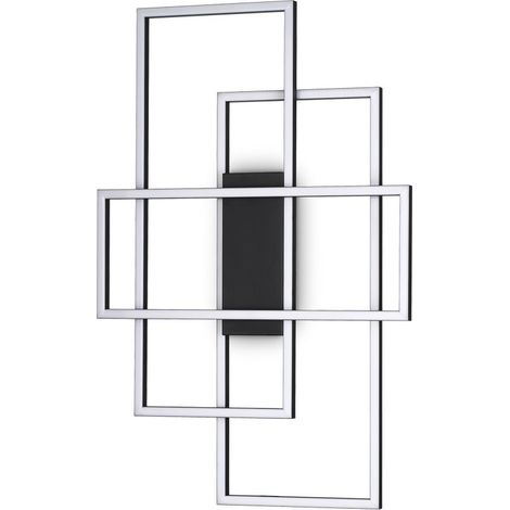 LED dekorative integrierte LED-Wandleuchte schwarz, 3000K