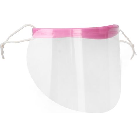 Lot de 50 visières de protection faciale jetables transparentes avec bandeau pour usage domestique et salon de coiffure (1/5)