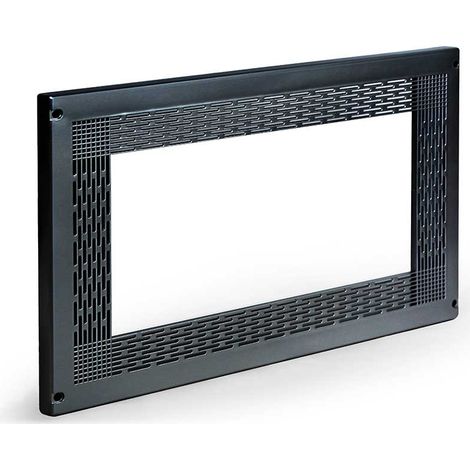 Marco Microondas Protector y Esterilla 60x40  Color: Negro