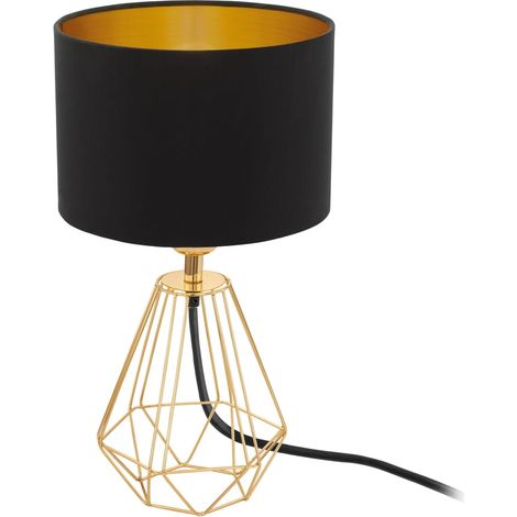 Eglo Leuchten Tischleuchte Carlton 2 Schirmlampe Tischlampe Leuchte (1/4)
