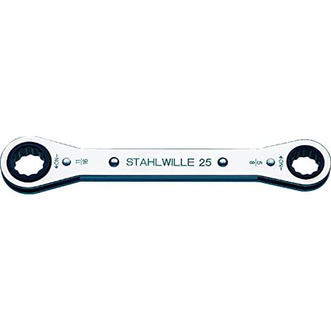 Stahlwille 41561620 25AN 1/4 X 5/16 RATSCHENRINGSCHLUESSEL Chiave poligonale doppia a cricchetto Misura (in pollici) 1/ (1/4)