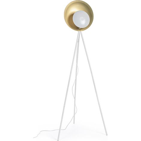 Piantana "Design Treppiede" in acciaio h 156 cm -Bianco (1/4)