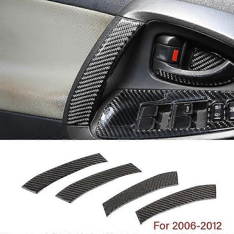 Für Toyota RAV4 2006-2019: Mittelkonsolen-Interieuraufkleber aus weicher Kohlefaser – Zubehör zur Fahrzeugmodifikation (19 Stück)