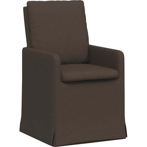 Esszimmerstühle 2 pcs Dunkelgrau 57 x 67 x 98 cm Leinen vidaXL