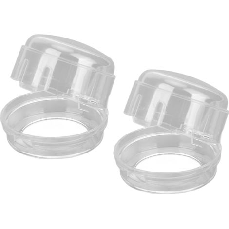 Lot de 2 protège-boutons de gaz transparents, diamètre 4,2 cm, housse de sécurité enfant pour cuisinière (1/5)