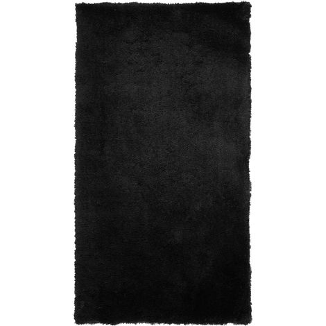 Tappeto shaggy nero 80 x 150 cm Evren