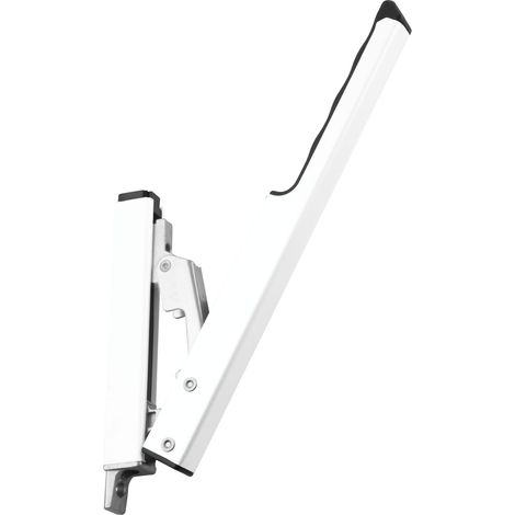 Handhebel FL 190, Hub 58 mm, Aluminium einbrennlackiert RAL 9016, 1 Stk (1/2)