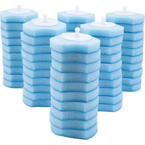 Système de nettoyage des toilettes, recharges pour toilettes à chasse d'eau, brosse fraîche, recharges à chasse d'eau - (1/5)