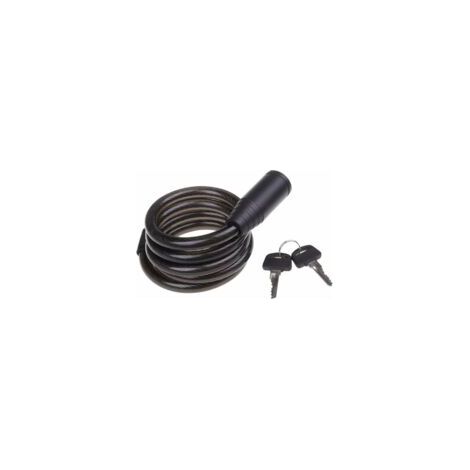 Nazalus-Vente chaude-Cadenas à spirale pour vélo avec 2 clés / antivol à spirale, 120 cm de longueur, idéal pour accrocher en sûreté les accessoires tels que casque, selle et autres sur tous types de (1/5)