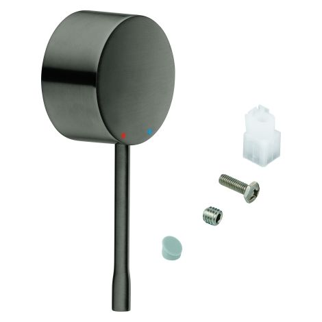 GROHE Hebel 46915, Metall, für Essence Einhand-Brause- und Wannenbatterie Fertigmontageset, für 46 mm Kartusche, hard graphite gebürstet (1/2)