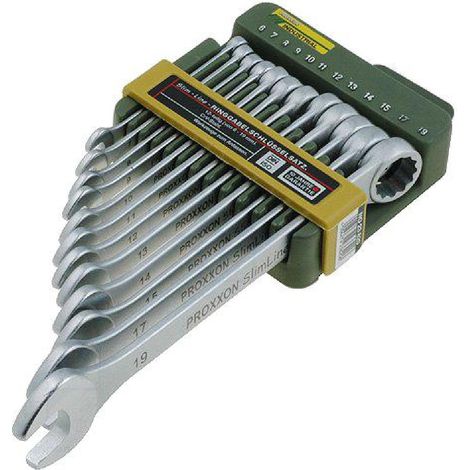 Kit 12 Cles mixtes plate oeil - 6 a 19 mm