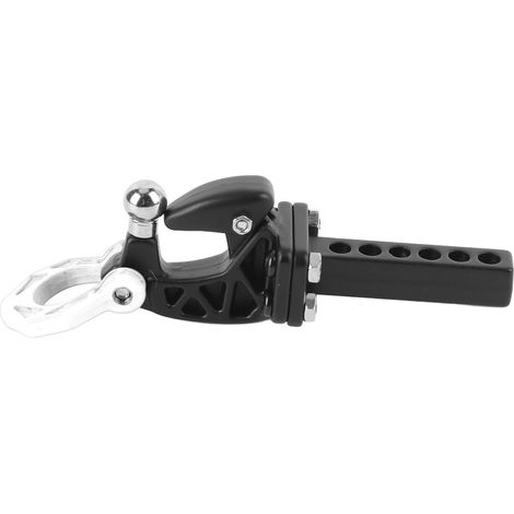 Crochet d'attelage de remorque en aluminium pour SCX10 RC Crawler, accessoires argentés (1/5)