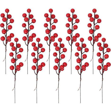 10 ornements de fleurs artificielles (1/3)