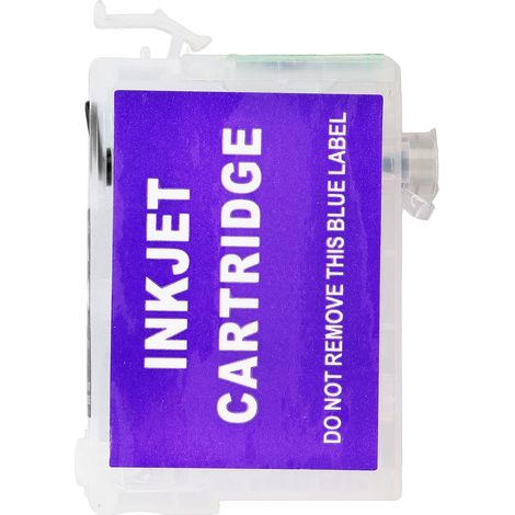 Cartouches d'encre rechargeables compatibles EPSON Stylus T25, TX125, TX135 – Lot de 4 couleurs pour Amérique du Sud : Noir T1351, Cyan, Magenta, Jaune (1/5)