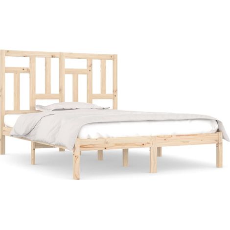 Maison Exclusive - Cadre de lit Bois de pin massif 140x190 cm