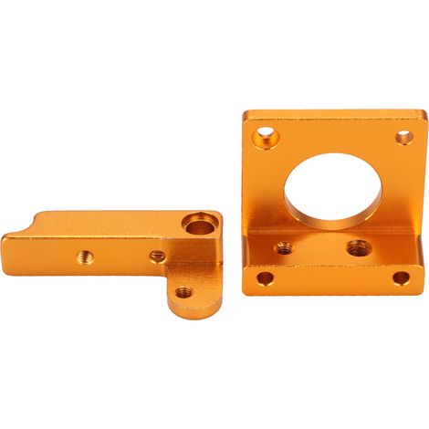Accessoires pour extrudeuse MK8 : support d'extrudeuse déporté en aluminium pour imprimante 3D CR10 (doré). (1/5)