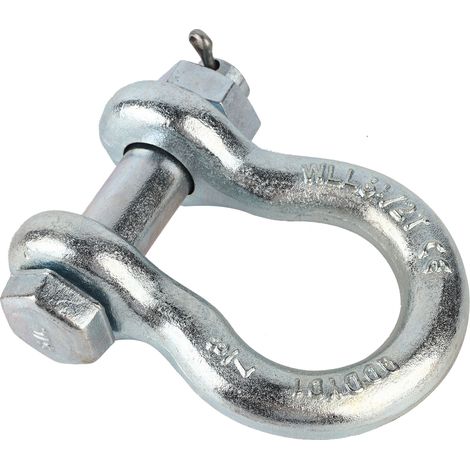 Manille d'ancre robuste en acier allié, type arche, avec écrou, pour machine de levage de navire, 1 pièce, manille d'ancre 6,5 t (1/5)