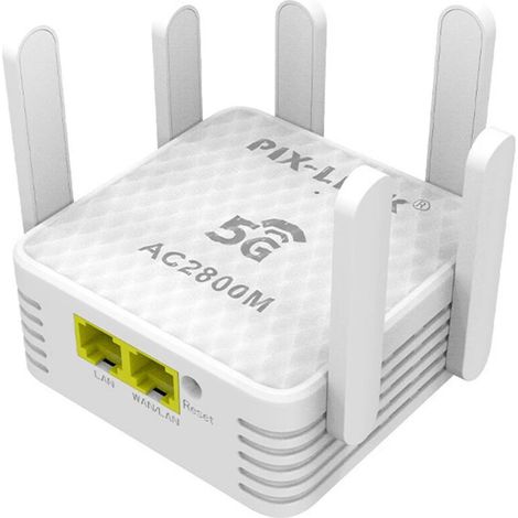 6 Antennas Wireless Signal Booster, 300Mbps Wi-Fi Booster, Wireless Wi-Fi Network Extender (1/4)